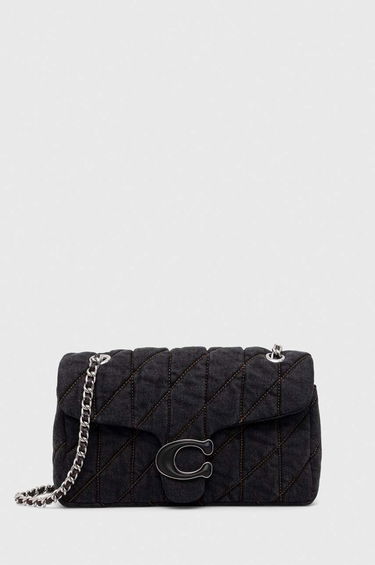 Kabelka Coach Coach Quilted Denim Shoulder Bag Čierna | CR704, 0