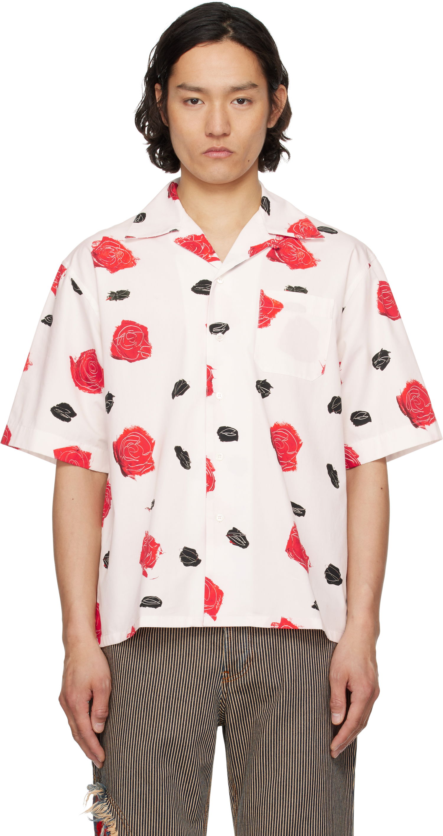 Košeľa Marni Marni Iris Print Poplin Shirt Biela | CUMU0213A5 UTC502, 0