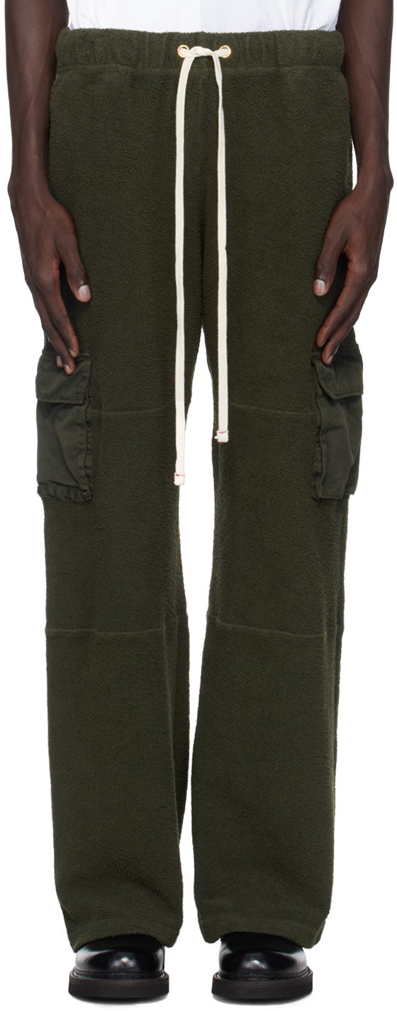 Cargo nohavice LES TIEN Les Tien Heavyweight Cargo Pants Zelené | CF-3045-IO, 0