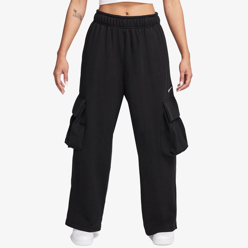 Cargo nohavice Nike W NSW DANCE OH FLC PANT Čierna | FV7512-010