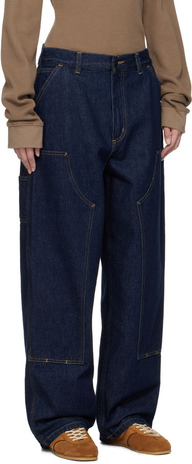 Džínsy Carhartt WIP Carhartt WIP Brandon Double Knee Jeans Modrá | I034635 0102, 1