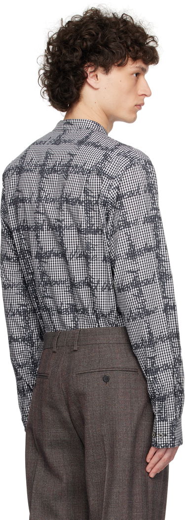 Košeľa Vivienne Westwood Vivienne Westwood Gingham Print Band Collar Shirt Biela | 2401003X-W011T-, 2