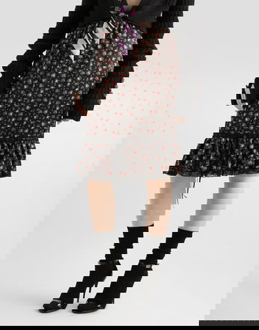 Sukňa Dolce & Gabbana Small Rose-print Skirt with Elasticated Waist and Flounce Rôznofarebný | F4DCYTIS10HHN5XJ, 3