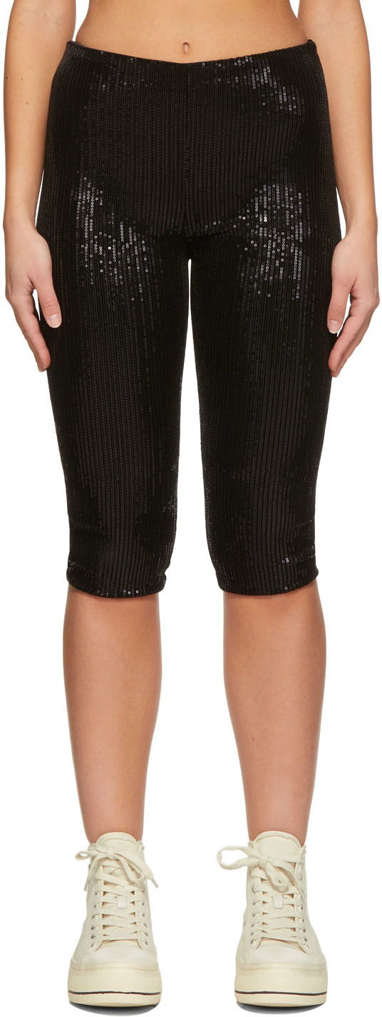 Legíny We11done We11done Sequin Cycling Shorts Čierna | WD-PT1-22-295-W-BK, 0