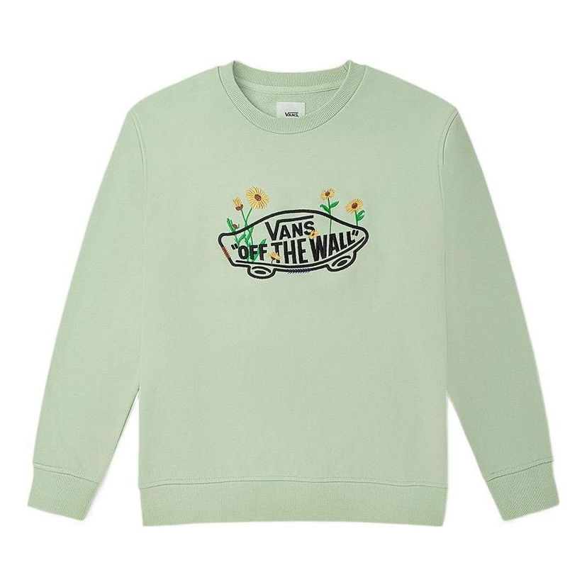 Mikina Vans Logo Off The Wall Floral Long Sleeve T-Shirt Zelené | VN0A7Q1JYSJ