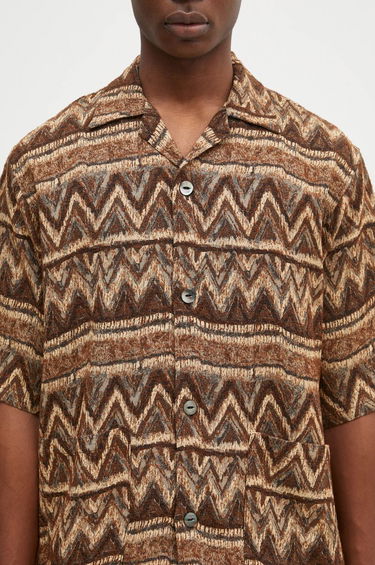 Košeľa Needles Needles Cabana Relaxed Shirt Hnedá | PU154, 3