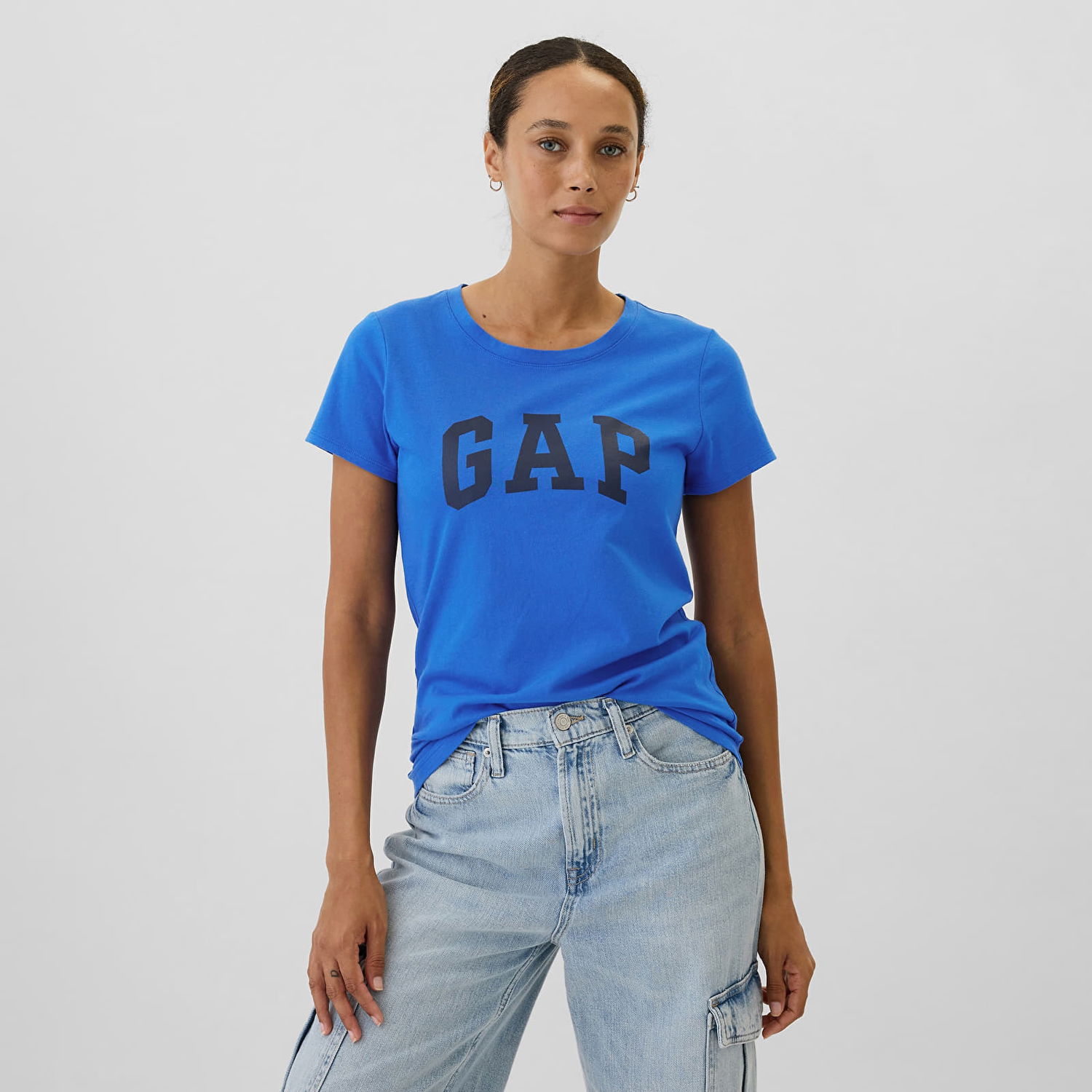 Tričko GAP T-shirt Logo Shortleeve Tee Radiant Blue XS Modrá | 541948-02, 0