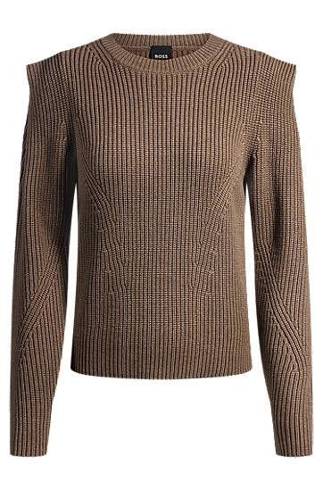 Sveter BOSS BOSS Shoulder Detail Sweater Hnedá | 50530710, 0