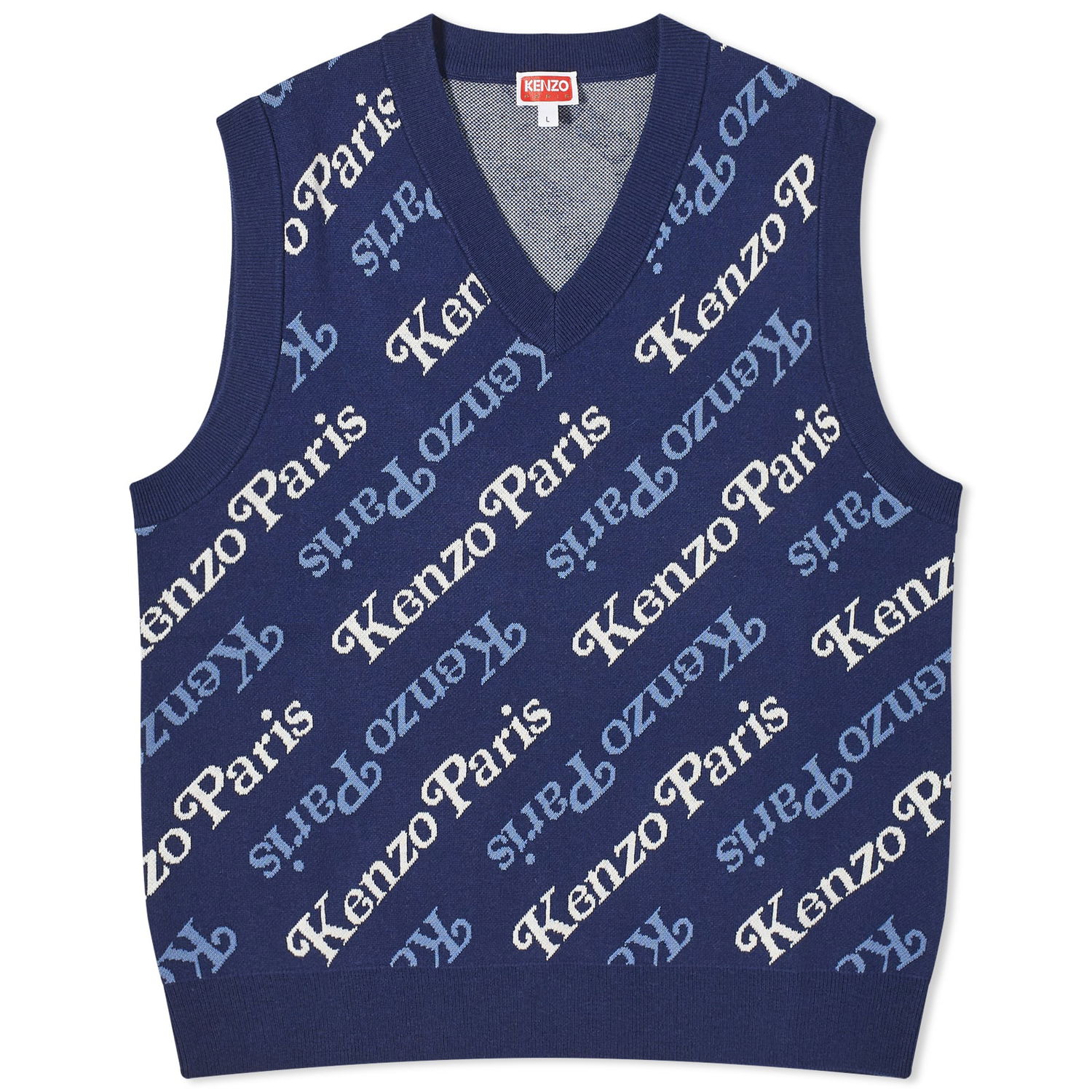 Vesta KENZO Verdy x Knit Vest Navy | FE55PU4583CB-77, 0