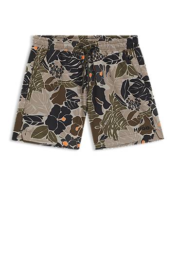 Šortky BOSS Quick-Dry Printed Swim Shorts Béžová | 50510061, 0