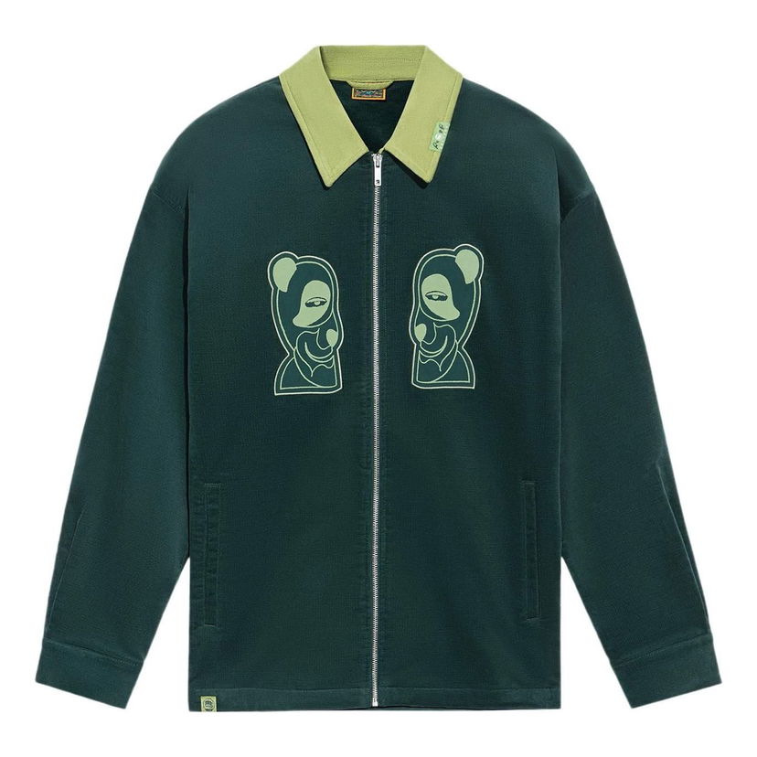 Bunda Li-Ning Jacket with Logo Print Zelené | AFDRA33-3