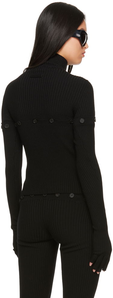 Sveter Jean Paul Gaultier Gaultier Button Turtleneck Čierna | 23/15-F-PL036-M057-00, 2