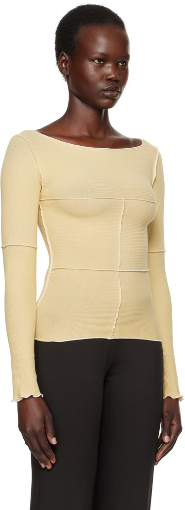 Tielko Baserange Long Sleeve Fitted Cinder T-shirt Žltá | TOCL-RB-SP25, 1