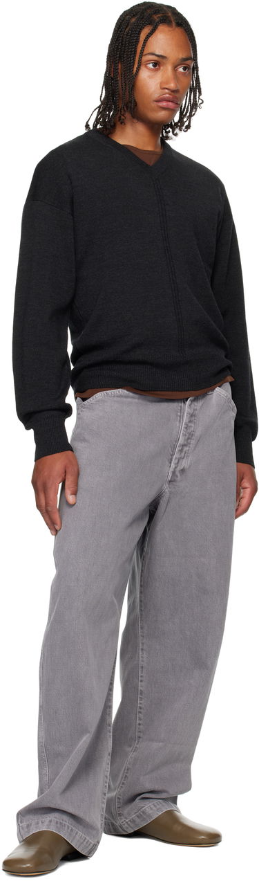 Sveter LEMAIRE LEMAIRE V-Neck Sweater Čierna | TO1430 LK087, 3