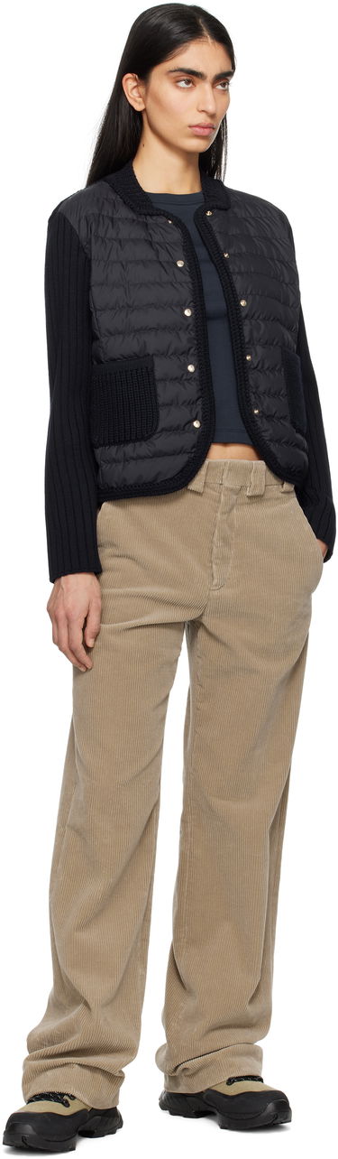 Sveter Moncler Moncler Padded Wool Down Cardigan Čierna | K10939B00013, 3