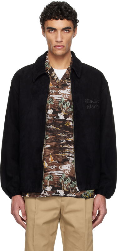 Bomber bunda WACKO MARIA WACKO MARIA 50's Suede Jacket Čierna | 25SSE-WMO-BL04, 0