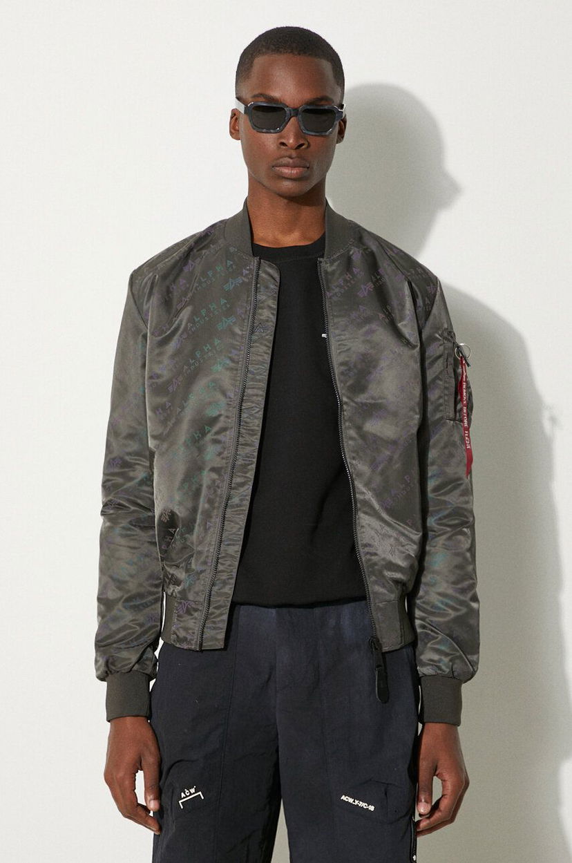 Bomber bunda Alpha Industries MA-1 LW AOP Rainbow Bomber Jacket Šedá | 106109.136