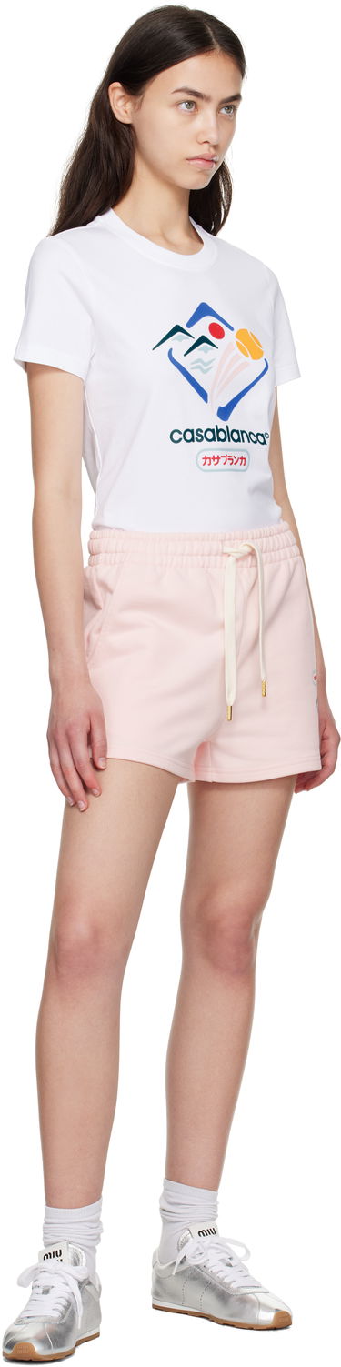 Tričko Casablanca Casablanca Montagne Sportif T-Shirt Biela | WPF25-JTS-020-01, 4