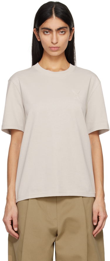 Tričko AMI De Cœur T-Shirt Béžová | UTS025.726, 0