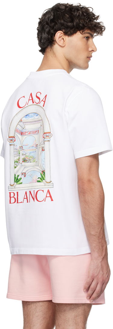 Tričko Casablanca 'Le Passage' Print T-Shirt Biela | U-MPS25-JTS-001-07, 2