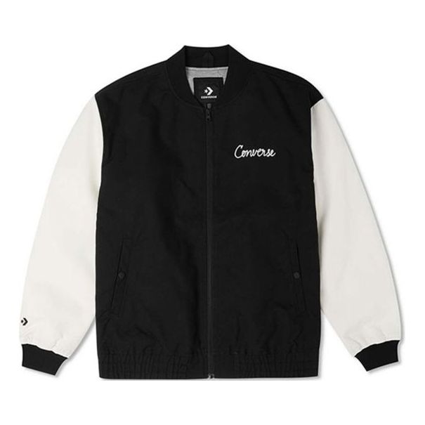 Bomber bunda Converse Chain Stitch Woven Jacket Čierna | 10025514-A03