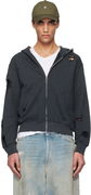 Acne Studios Distressed Zip-Up Hoodie