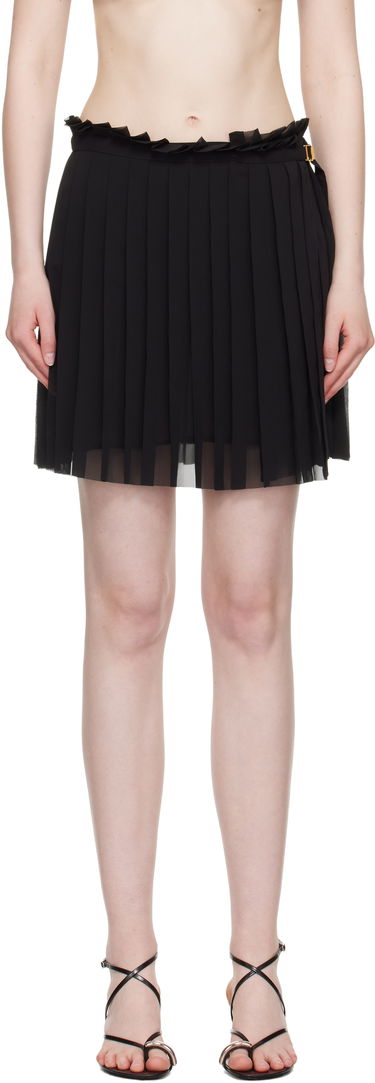 Sukňa AMI AMI Paris Pleated Miniskirt Čierna | FSK153.PL0027, 0