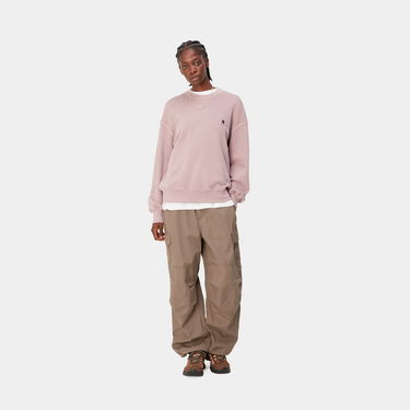 Mikina Carhartt WIP Nelson Sweatshirt "Glassy Pink garment dyed" Ružová | I029537_1NJ_GD, 1