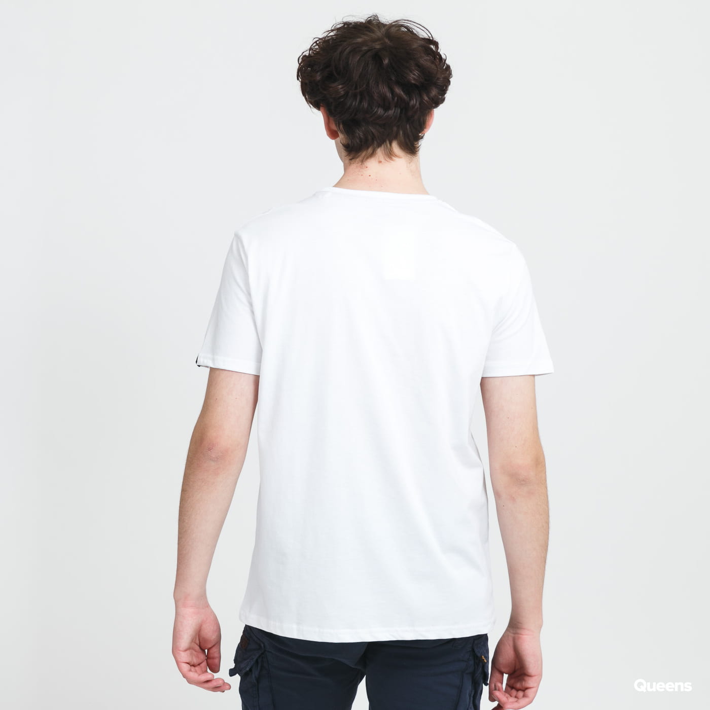 Tričko Alpha Industries Reflective Label Tee Biela | 126501 09, 1