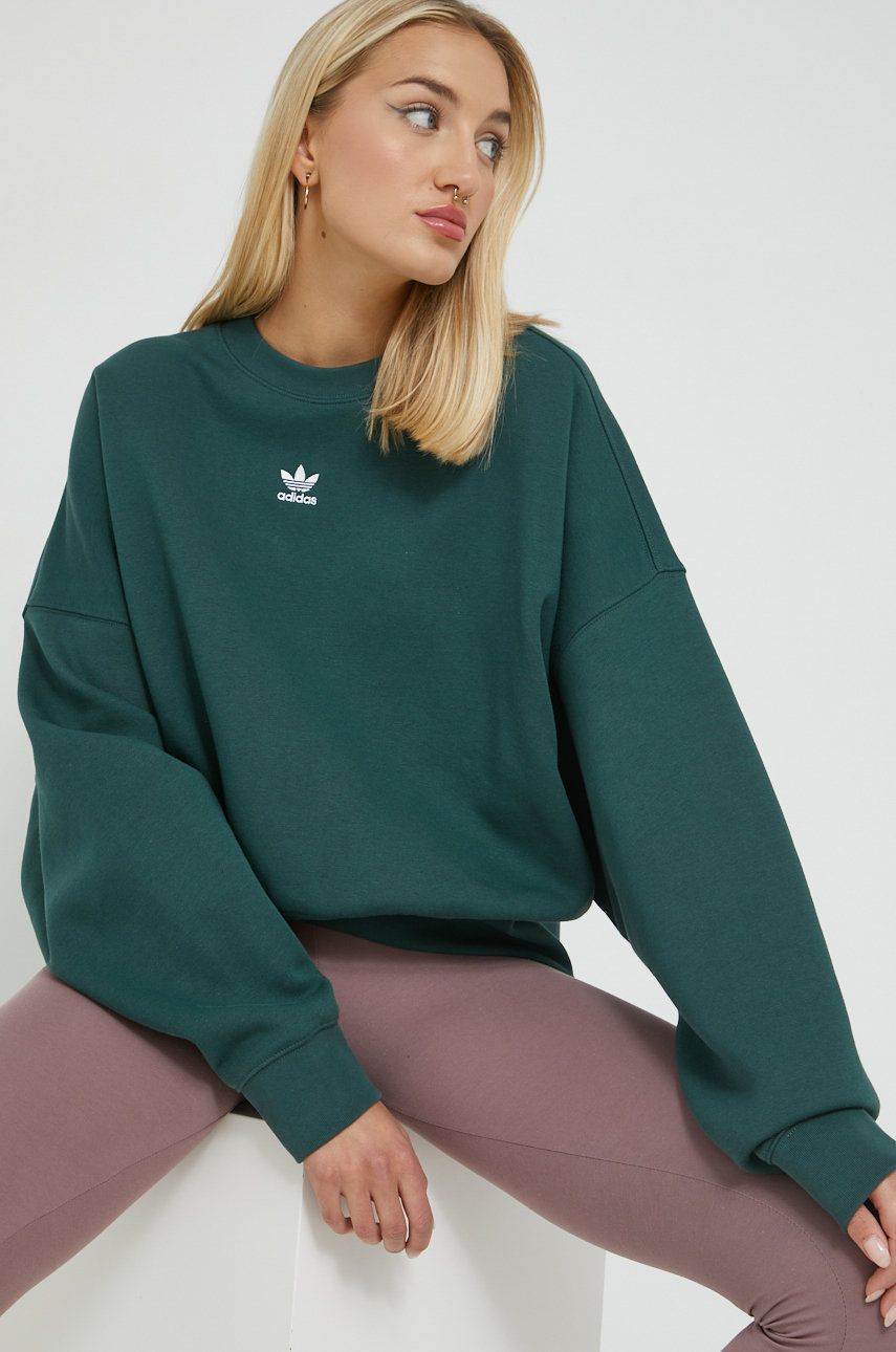 Mikina adidas Originals Adicolor Essentials French Sweatshirt Zelené | HS6782, 0