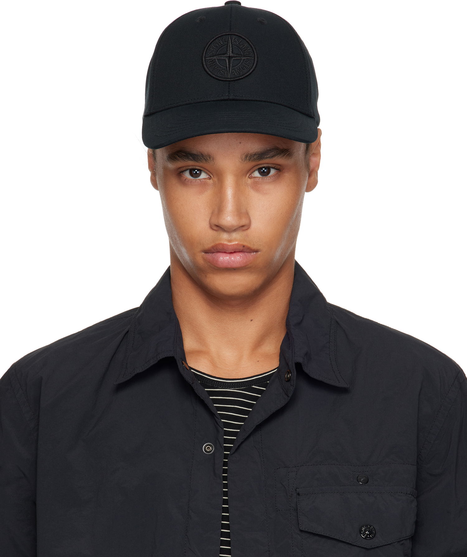 Šiltovka Stone Island Stone Island Cotton Reps Cap Čierna | K1S159100996S0065, 0