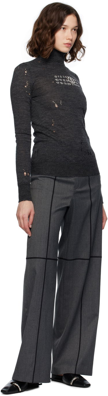 Nohavice Maison Margiela MM6 Maison Margiela Tailoring Wool Trousers Šedá | S52KA0543 S47848, 3