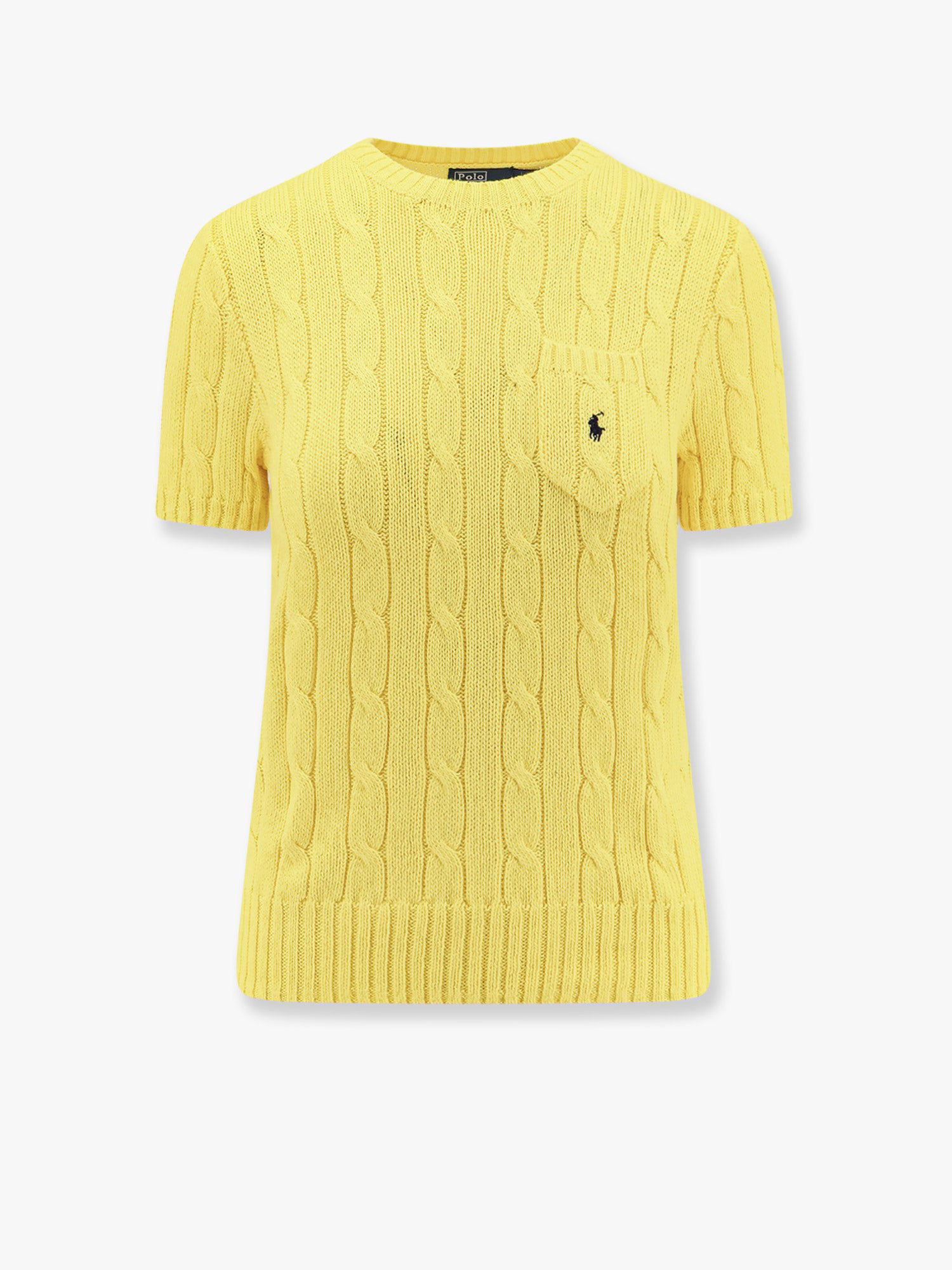 Sveter Polo by Ralph Lauren Women's Cable Knit Sweater with Pocket by Polo Ralph Lauren Žltá | 211895379014, 0