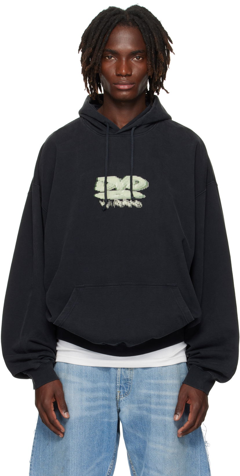 Mikina VETEMENTS Vetements 'DVD' Oversized Hoodie Čierna | UH76HD380B