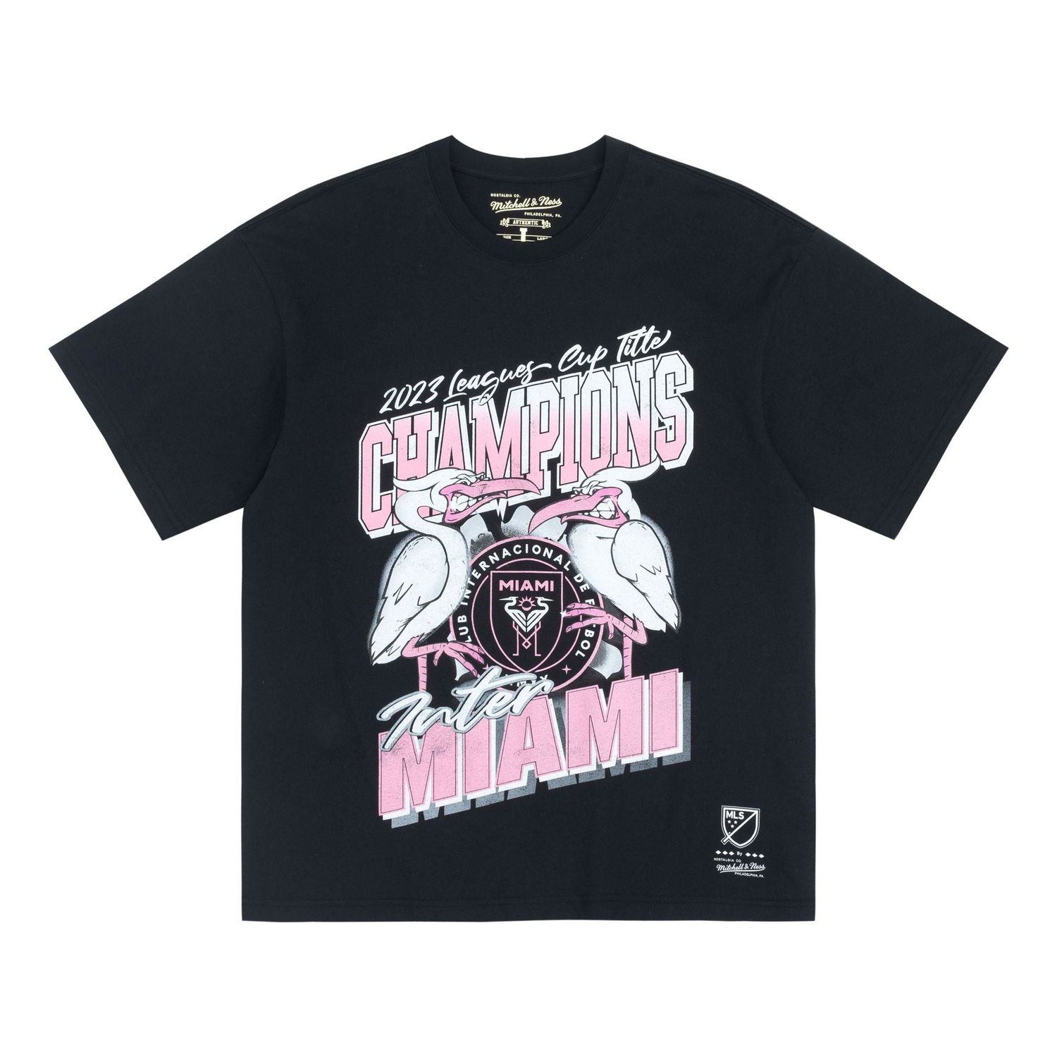 Tričko Mitchell & Ness Inter Miami CF Champion T-Shirt Čierna | MN2551-BLACK, 0