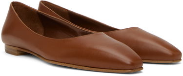 Šaty Manolo Blahnik Manolo Blahnik Gelista Ballerina Flats Hnedá | 221-0950, 3