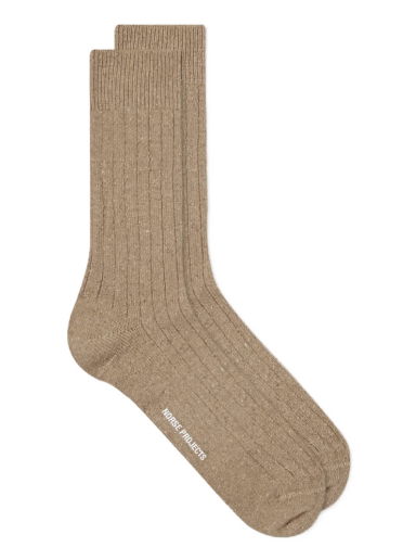 Ponožky NORSE PROJECTS Bjarki Neps Sock Utility Béžová | N82-0008-0966