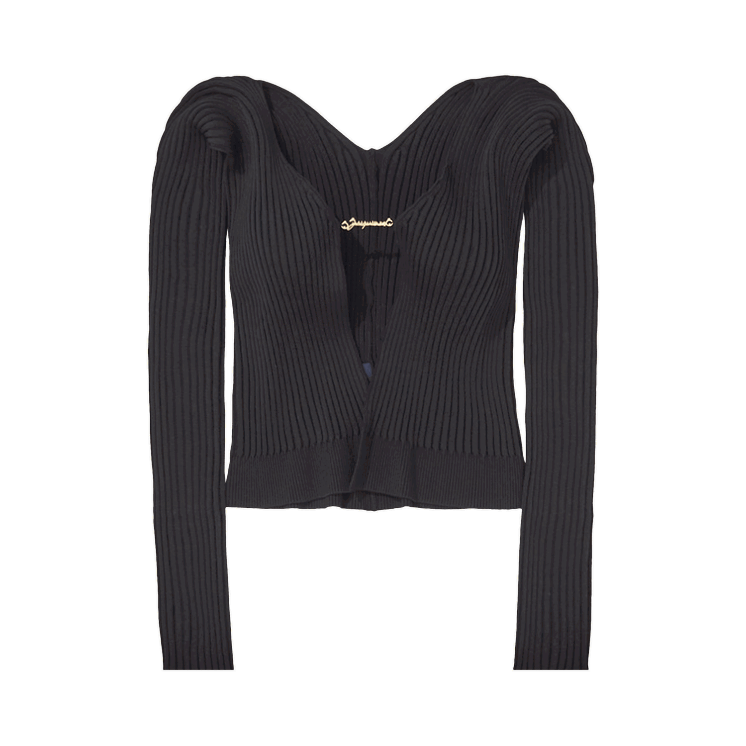 Sveter Jacquemus La Maille Pralu Longue Cardigan Čierna | 223KN500 2190 990, 0