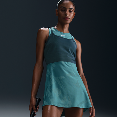 Šaty Nike NikeCourt Slam Dri-FIT Tennis Dress Tyrkysová | FZ6463-379, 1