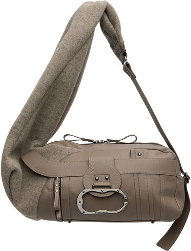Taška cez rameno Ottolinger Ottolinger Wool Leather Bag Šedá | 126-901526-01, 0