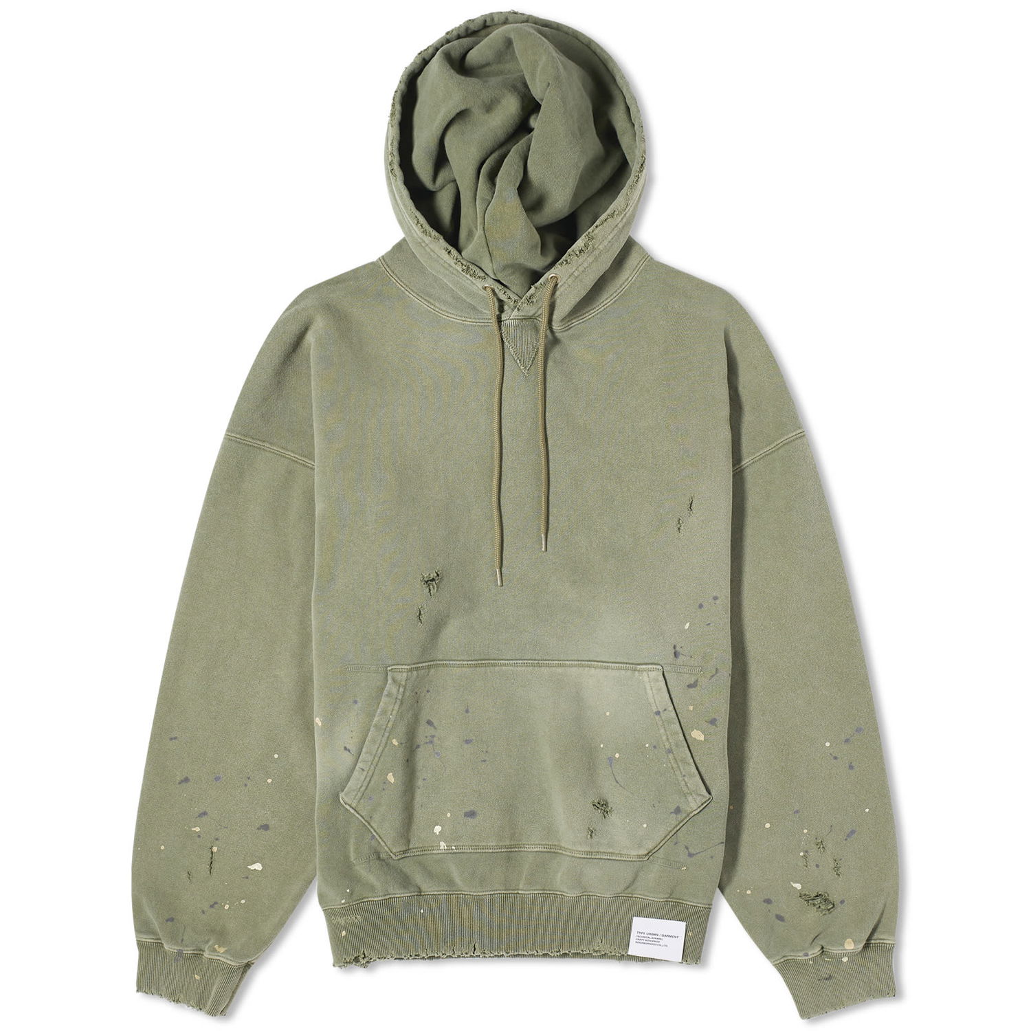 Mikina Neighborhood Damage Hoodie Zelené | 232OKNH-CSM02-OD, 0