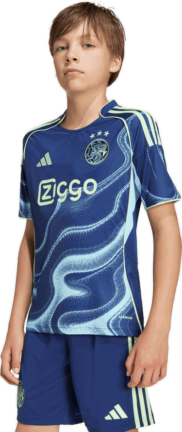 Dres adidas Performance Ajax Amsterdam 25/26 Kids' Away Jersey Modrá | JI7218, 2