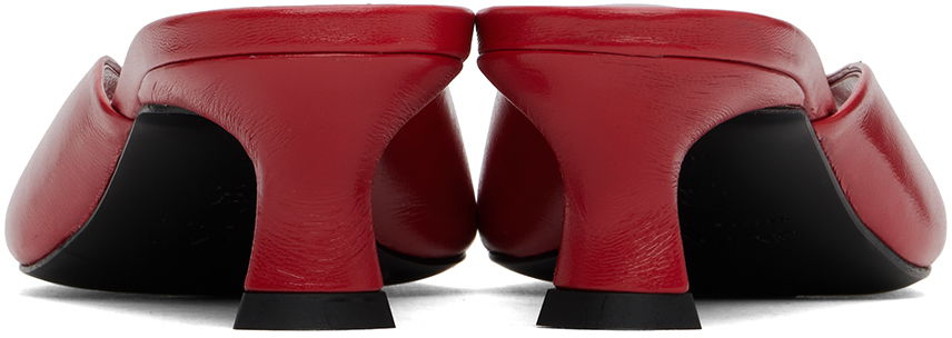 Starostlivosť o obuv BY FAR BY FAR Wendy Kitten Heel Mules Červená | MWFHO128LL002RD020PL, 1