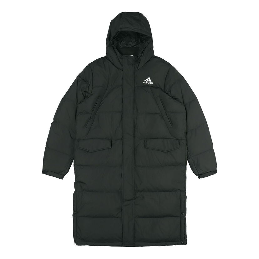 Parka adidas Originals 3-Stripes Long Down Parka Čierna | GK0664