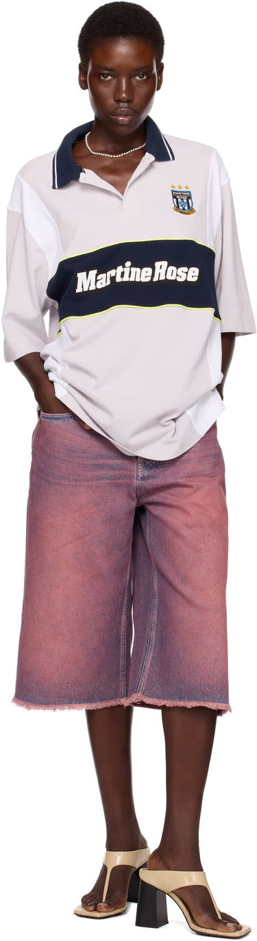 Polo tričko Martine Rose Martine Rose Oversized Paneled Polo Ružová | 643JE03046, 4