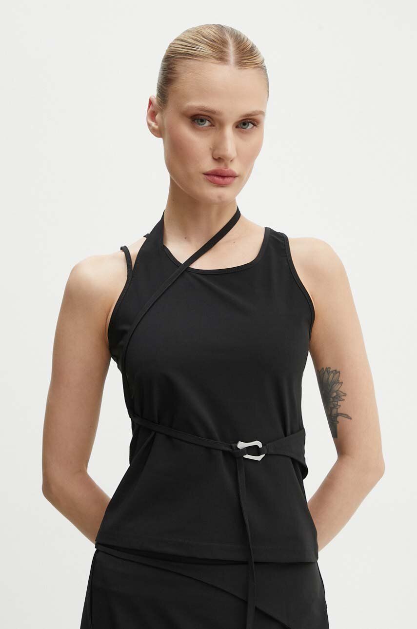 Tielko HELIOT EMIL Asymmetrical Tank Top Čierna | PREAW24.W.09.121, 0