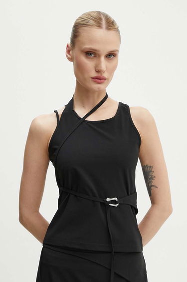 Tielko HELIOT EMIL Asymmetrical Tank Top Čierna | PREAW24.W.09.121, 0