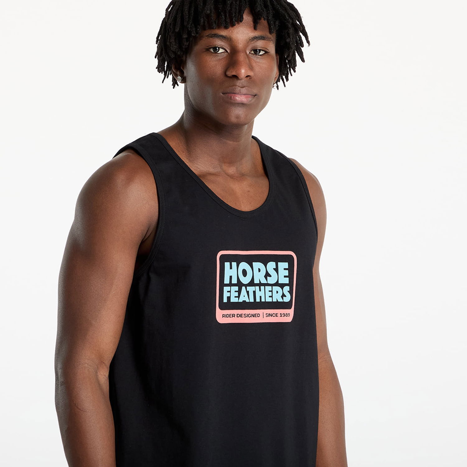 Tielko Horsefeathers Horsefeathers Millennium Tank Top Čierna | SM1387B, 1