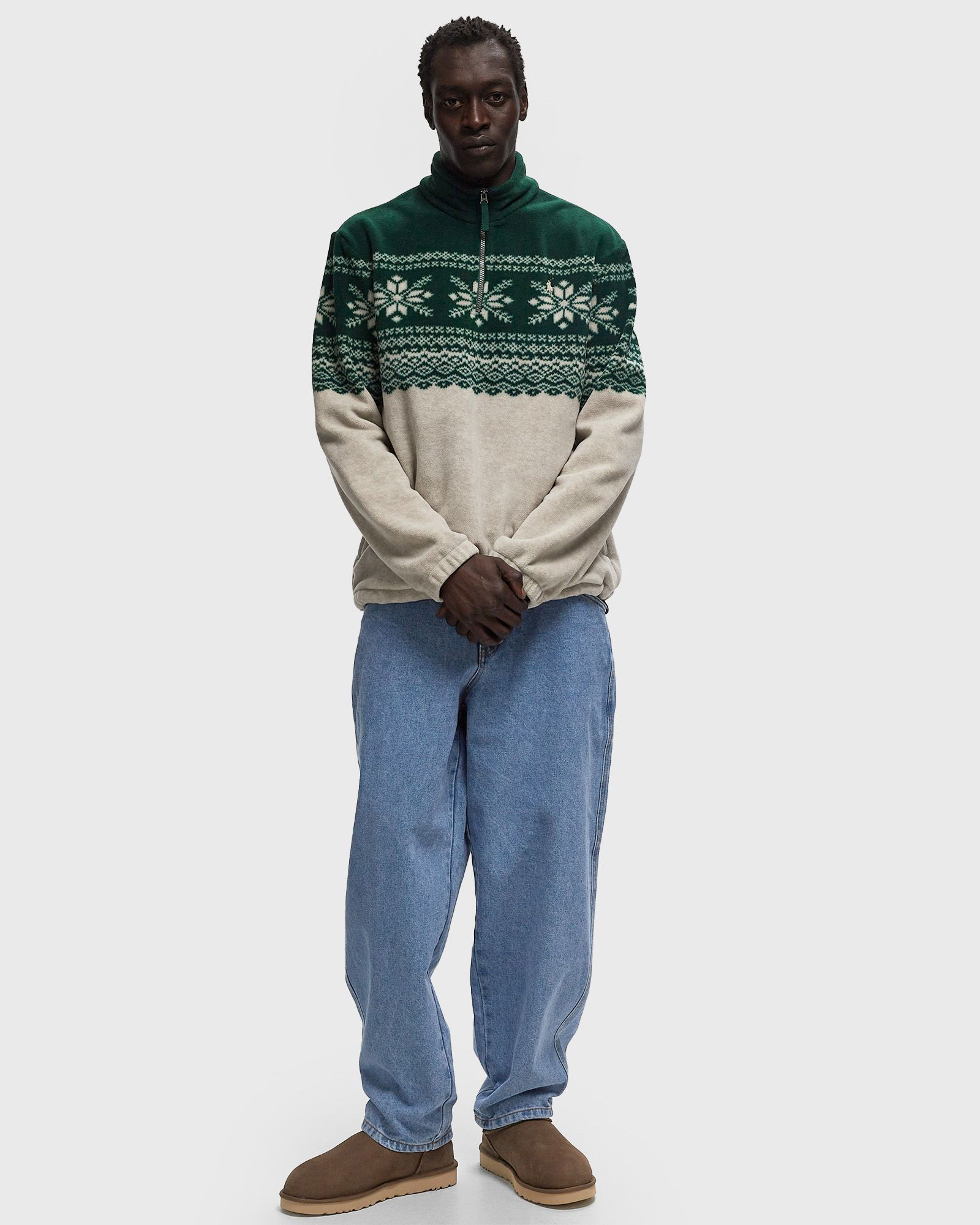 Fair Isle Fleece Half-Zip Sweatshirt