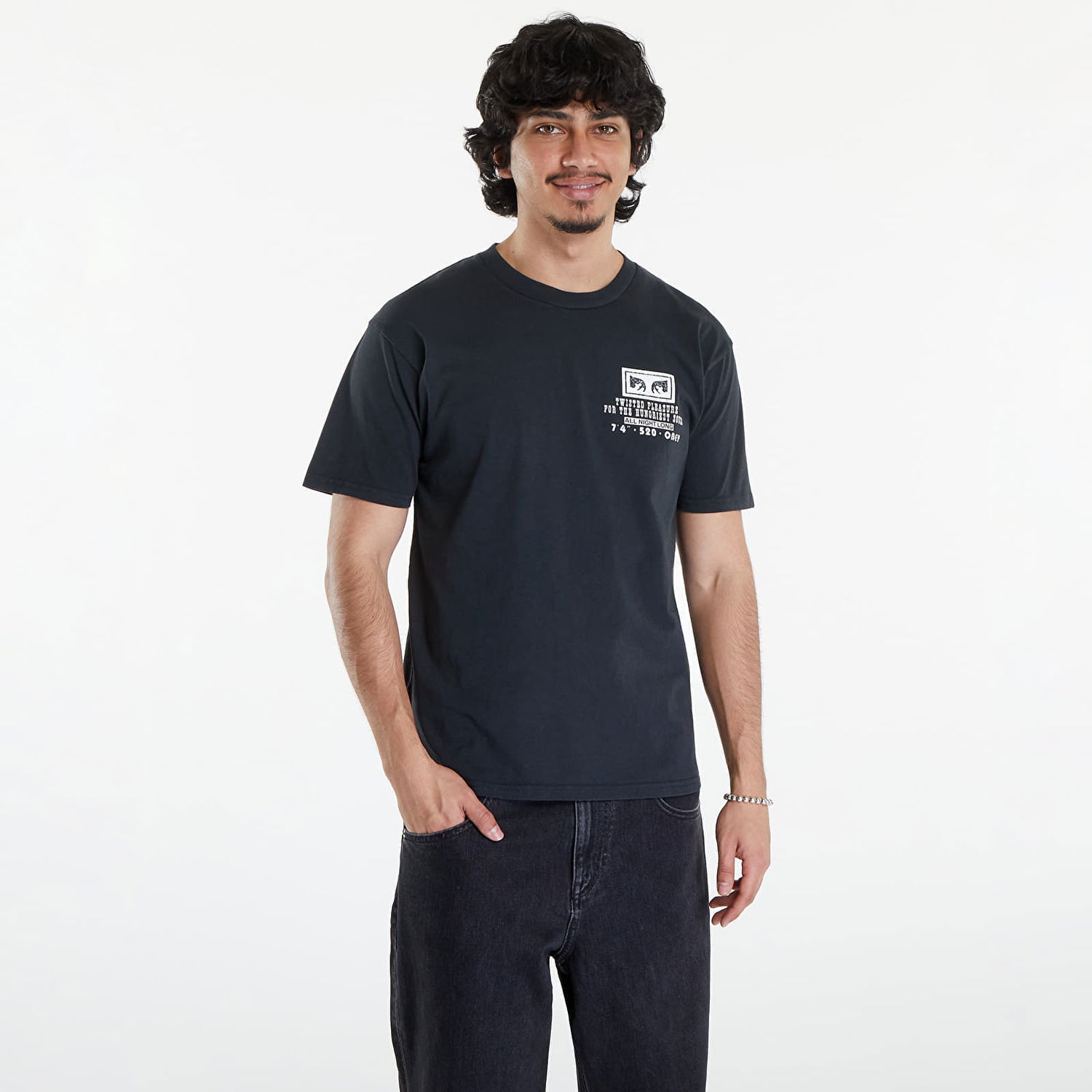 Tričko OBEY Twisted Pleasure T-Shirt Pigment Vintage Black Čierna | 163813787-VBL, 0